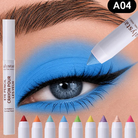 18colors Eyeshadow Stick Matte Shimmer Multi-color Waterproof High Pigmented Eyeshadow Pencil Crayon Makeup Tool Eye Cosmetics