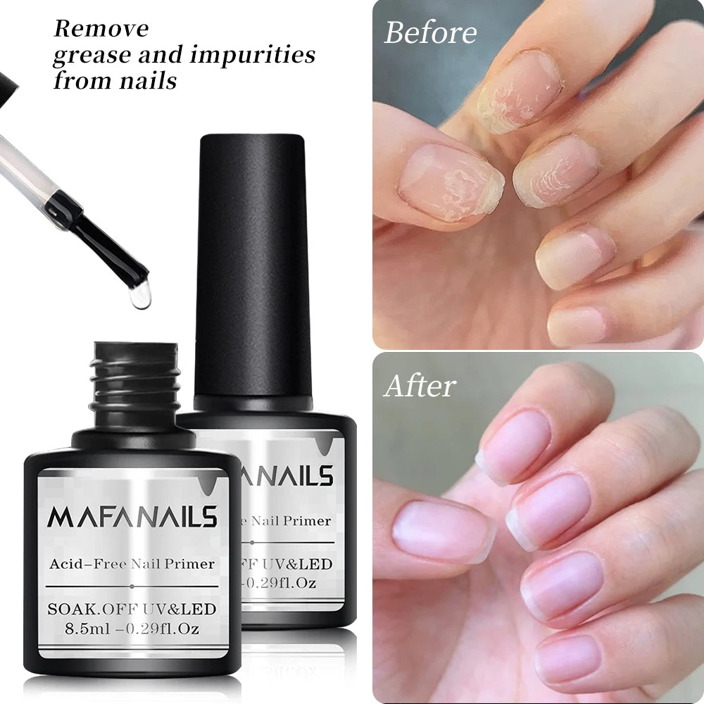 Nail Prep Dehydrator Acid free Nail Primer Gel Nail Varnish Polish Soak Off Base Top Coat Nail Art Function Gel Matte Top Coat
