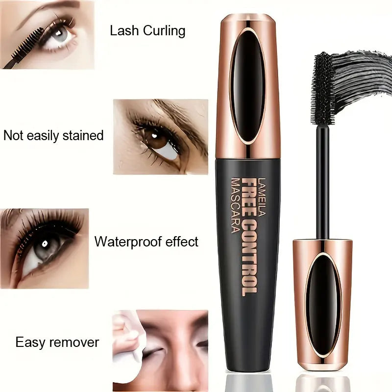 8d Silk Fiber Eyelash Mascara Waterproof Thick Lengthening MascaraCurling Long Black Extension