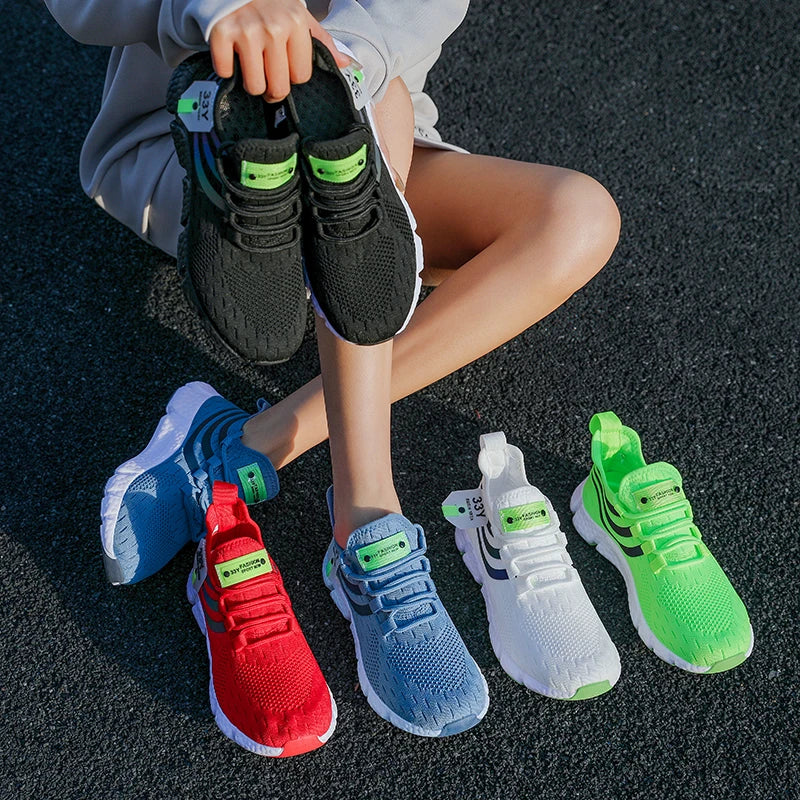 Women’s Casual Sports Sneakers – Lightweight Anti-Slip Running & Walking Shoes | حذاء رياضي نسائي كاجوال – خفيف الوزن، مانع للانزلاق، للجري والمشي