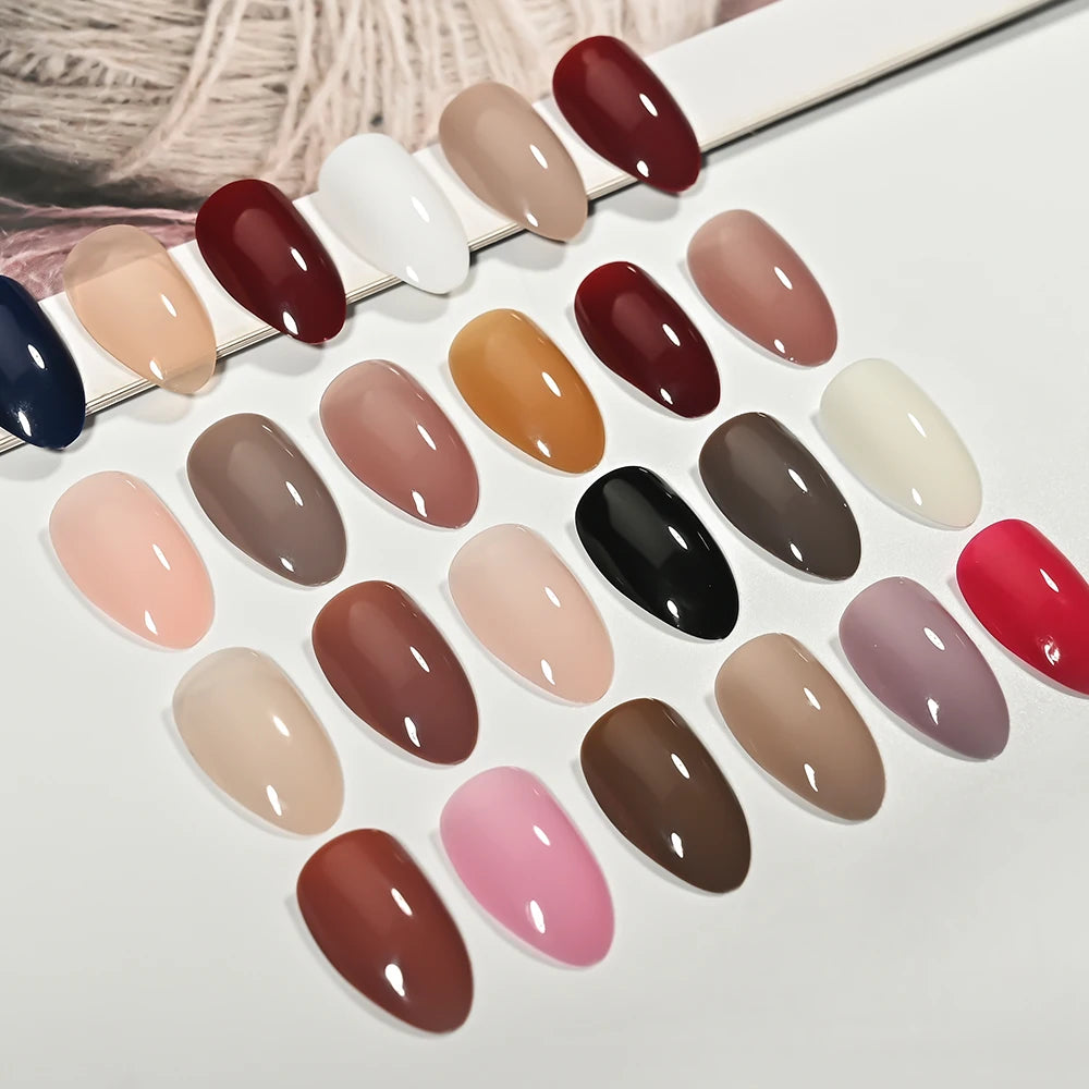 288/576Pcs Short Almond Press On Nails – Mixed Colors أظافر لاصقة قصيرة بشكل لوزي بألوان متنوعة – 288/576 قطعة