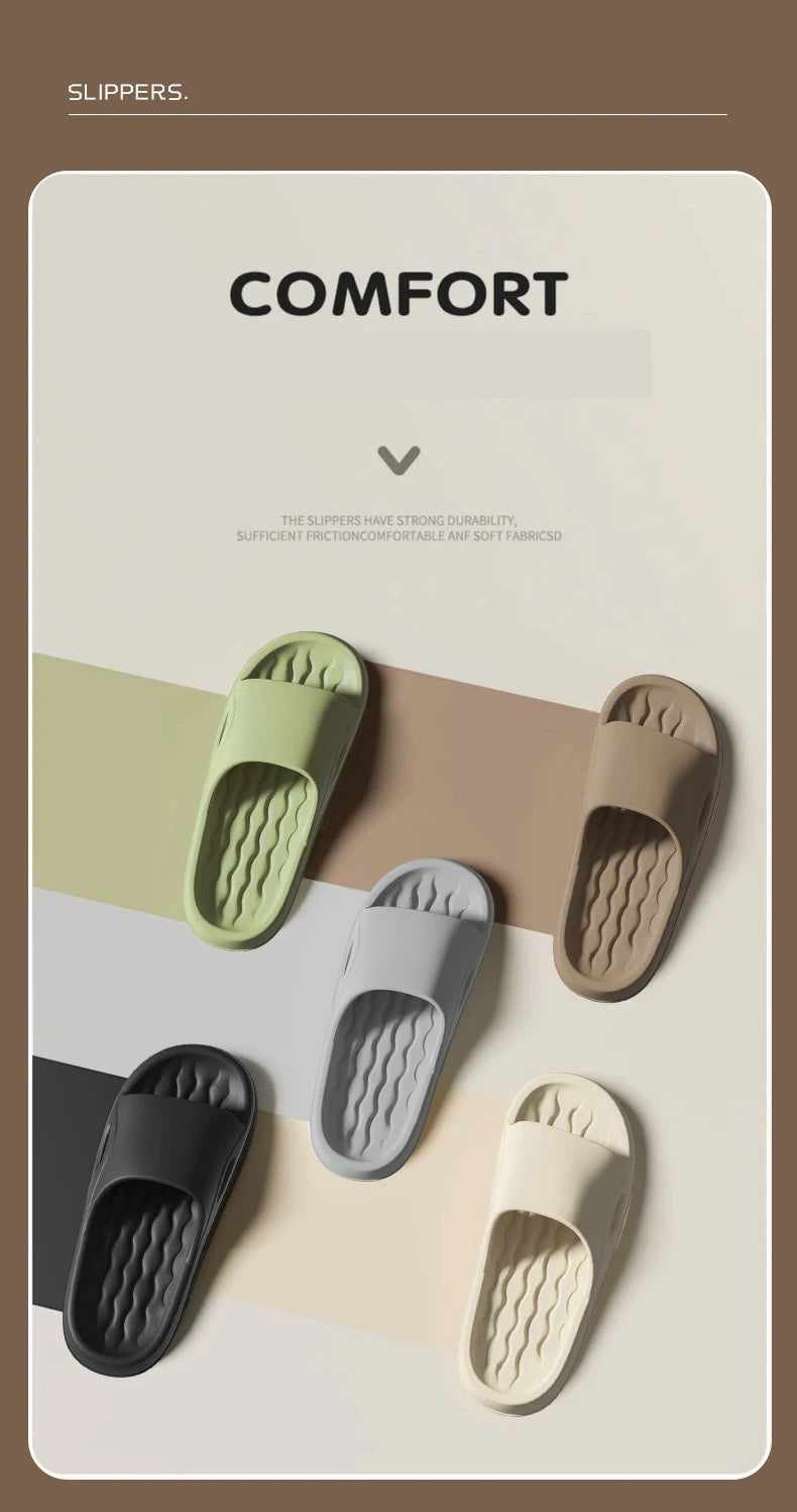 Men’s Indoor EVA Platform Slides – Summer Comfort Slippers