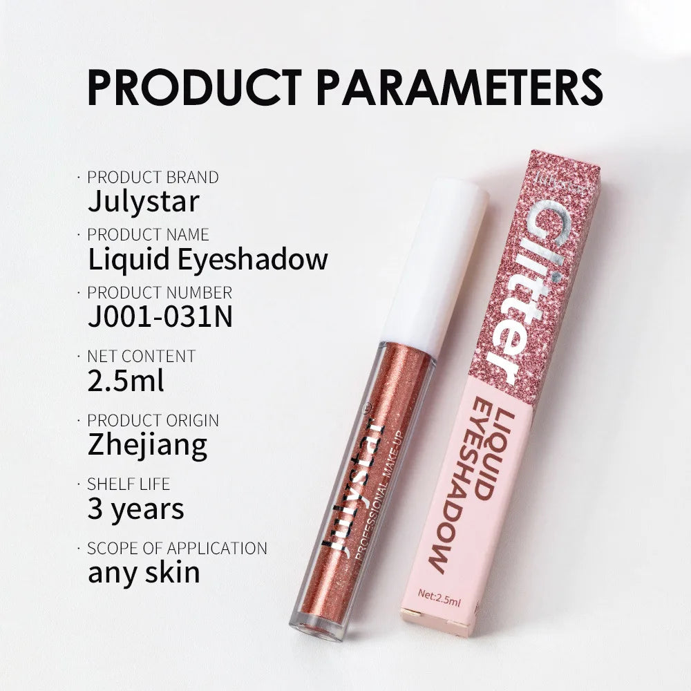 Waterproof Liquid Eyeshadow Metallic Gold Eye Shadow Stick Lasting Pearlescent 10 Colors Smoky Black Glitter Eye Highlighter Pen