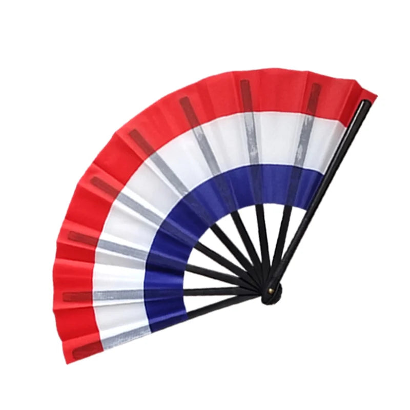 32 Country Flag Folding Hand Fan - مروحة يدوية قابلة للطي بأعلام 32 دولة