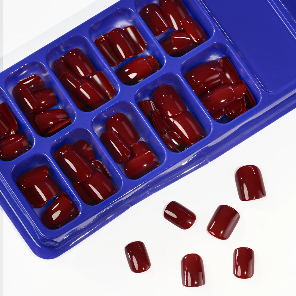 120/100Pcs Almond Full Cover Press On Nails أظافر لاصقة كاملة بتصميم لوزي – 100/120 قطعة