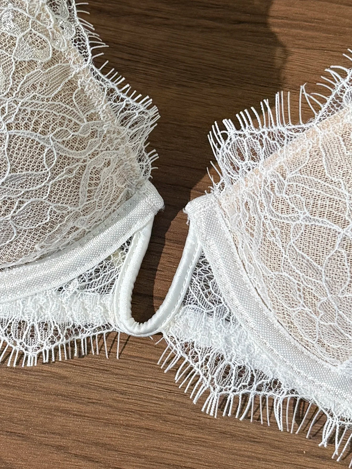 French Lace Eyelash White Bralette And Panties Set Women's Summer Thin Sexy Pure Desire Underwear 2 Piece Set