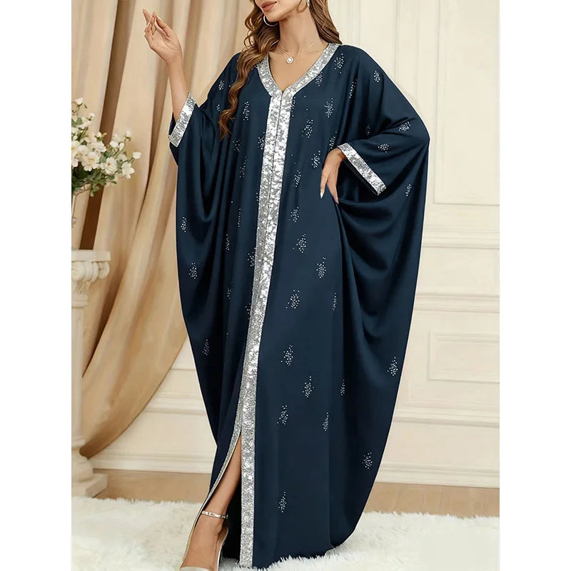 New arrival Fashionable Long Pearl Beaded Gown for spring season, Ramadan, and Eid celebrations