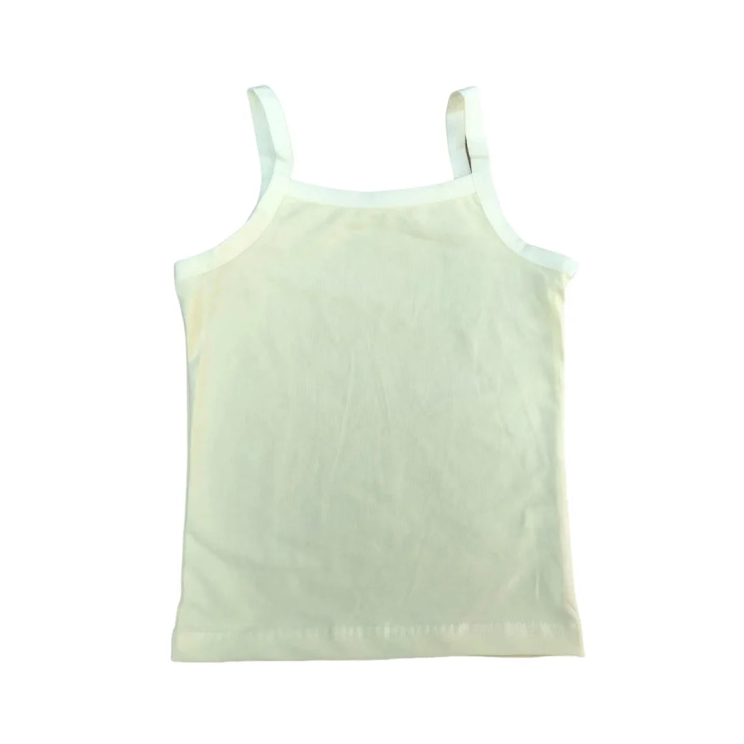 3pcs/Lot Kids Solid Color Singlet Breathable Underwear Gir Cotton Undershirts Soft Tank Tops for Baby Girl Size 2-8T