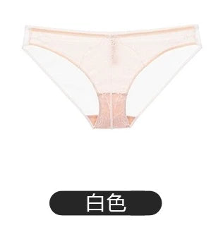 32-38 AB Sensual French Sheer Push Up Bra Large Bust See Through Lace Lingerie Set, Slimming Support Bra Comfort Wireless MOYISU