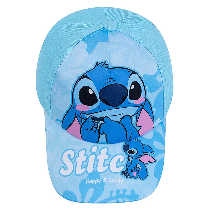 New Style Children's Cartoon Stitch Printed Cap Boys Girls Outdoor Sunshade Cute Hat Lovely Kids Baseball Cap