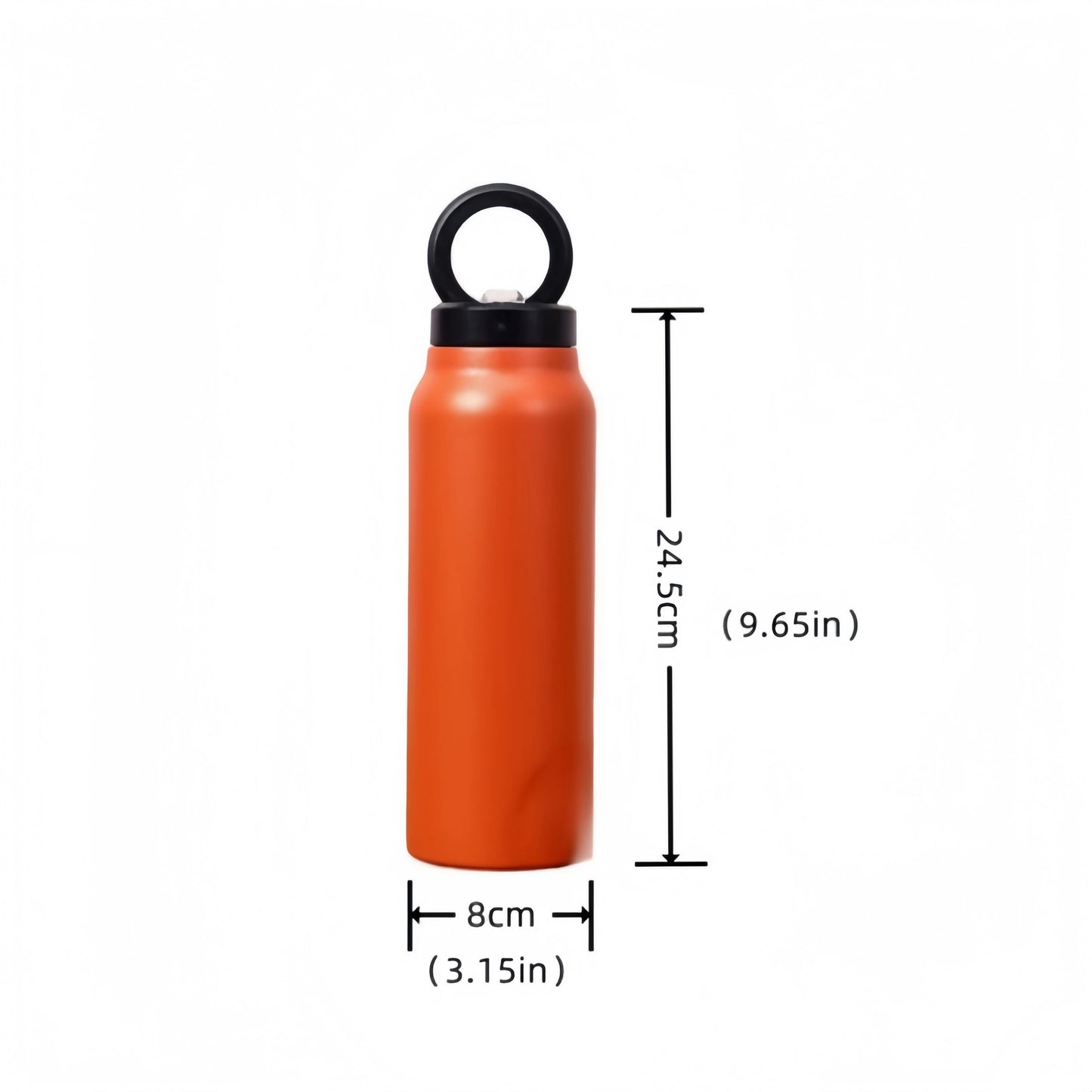 Magnetic Phone Holder Insulated Sports Water Bottle – 24oz