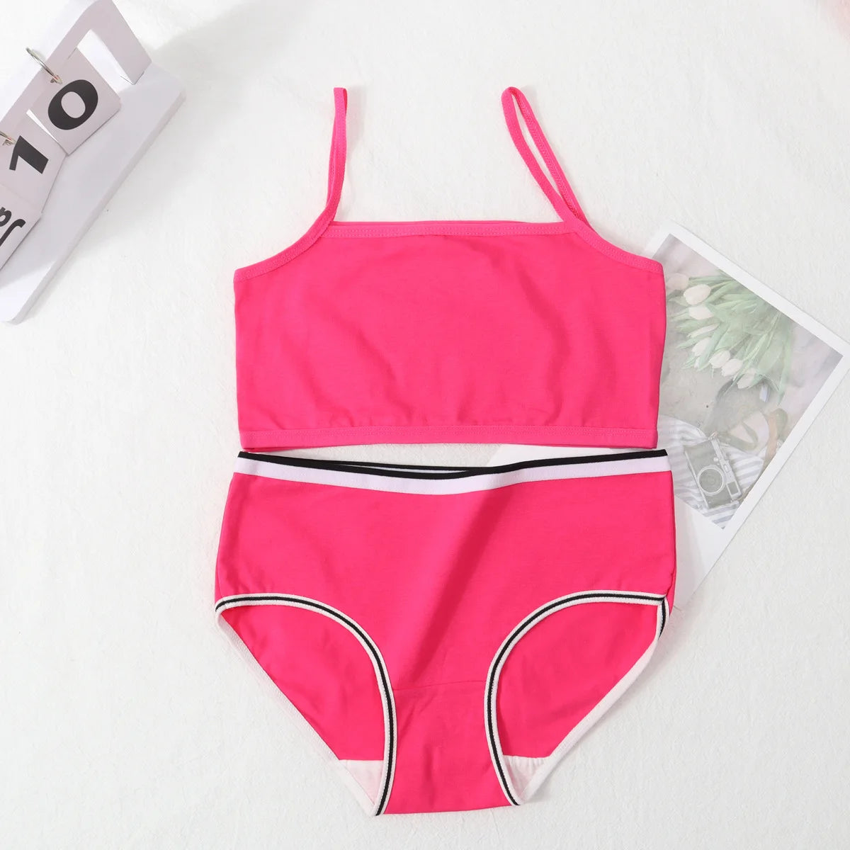 Girls Cotton Development Vest & Underwear Set – Soft &Breathable