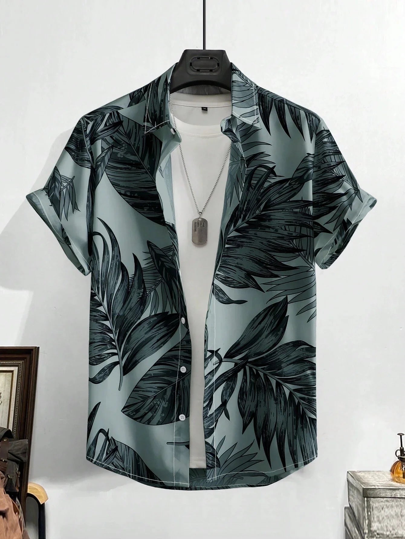 Men’s Printed Casual Shirt – Hawaiian Retro Oversized S–5XL