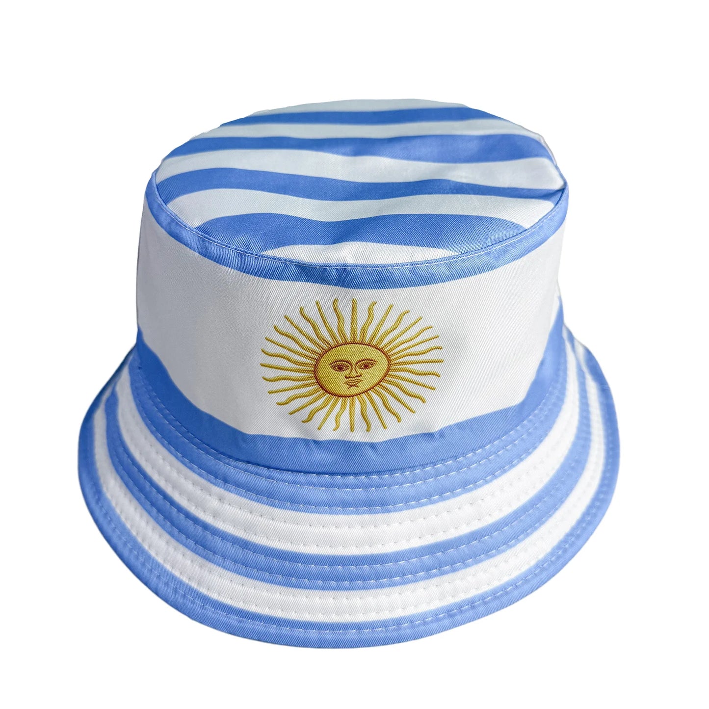 Reversible National Flag Print Bucket Hat - قبعة باكيت قابلة للعكس بتصميم أعلام الدول