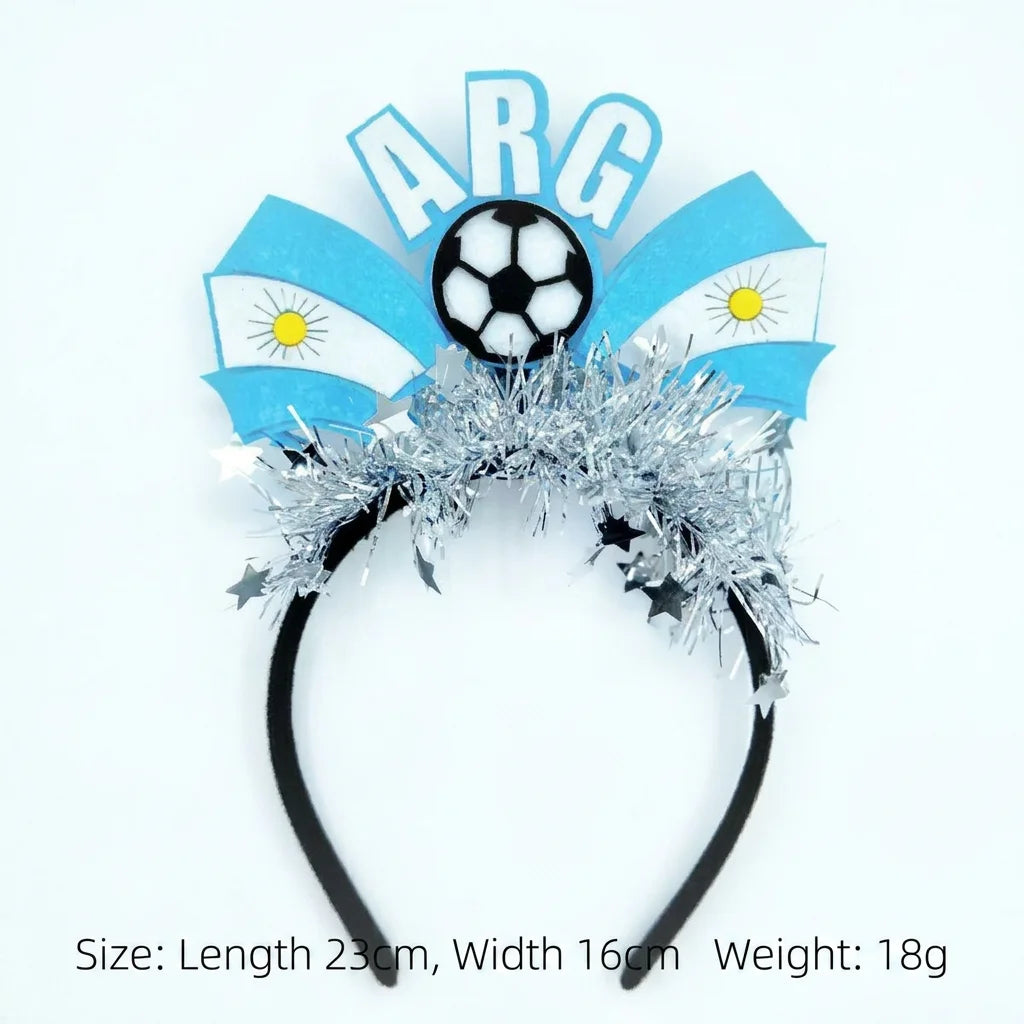 2026 Football Event National Team Flag Headband - طوق شعر مشجعي كرة القدم 2026 بتصميم أعلام المنتخبات
