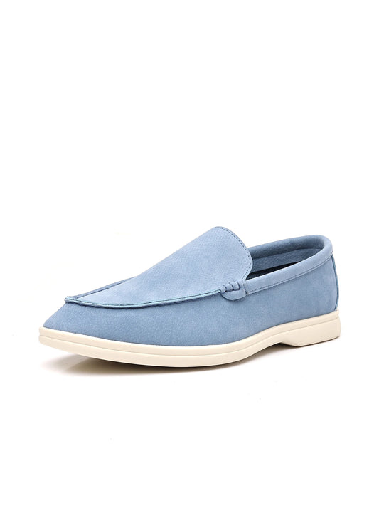 Men’s Leather Loafers 3205 – Square Toe Slip-On Casual Shoes
