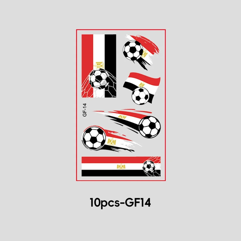 2026 Football Fan National Flag Face Stickers - ملصقات وجه بأعلام الدول لمشجعي كرة القدم 2026