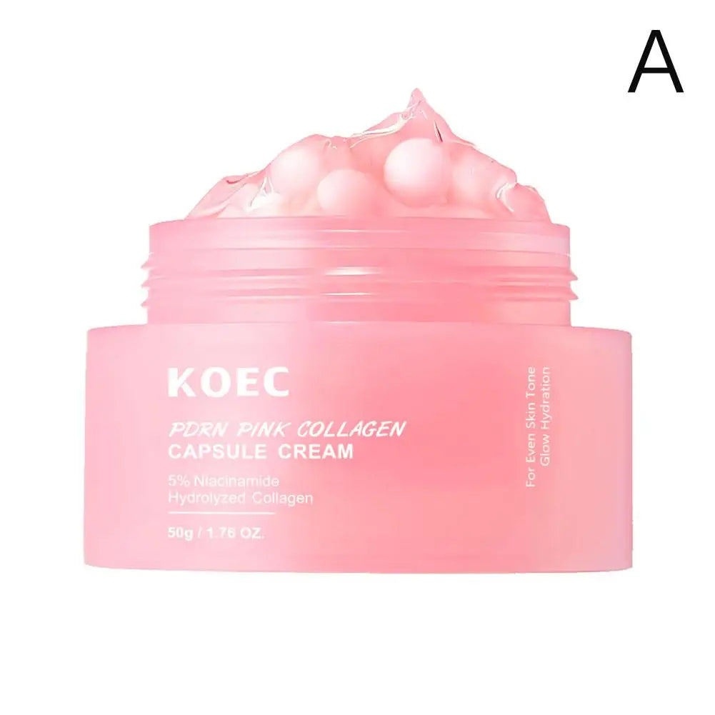 High-end Pink Collagen Capsule Cream 5% Niachinamide