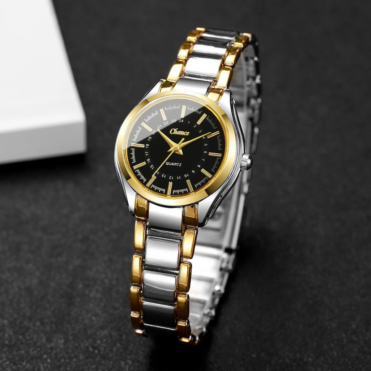 4PCS/Set Fashion Small Dial Women Watches Ladies Luxury Analog Quartz Wristwatch Bracelets Set Reloj Mujer（Without Box）