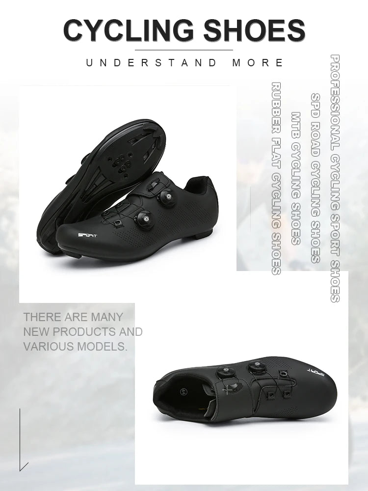 LiXingMing Road Bike Cycling Shoes Men Classic Self-Locking Releases Racing Spd Bicycle Sneakers Cleats Women Mtb Cycling Shoes