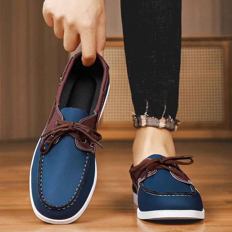 Men’s Doudou Casual Driving Shoes – Retro Large-Size Comfort Style