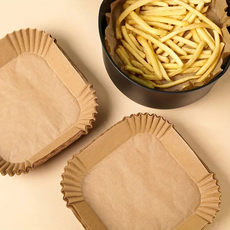 Disposable Air Fryer Paper Liners – Square (50/100 PCS)
