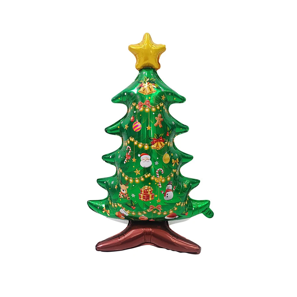 1pc Extra Large Standing Santa Claus Foil Balloon/Christmas Holiday Party Decoration/New Year Birthday Supplies Easter Gift