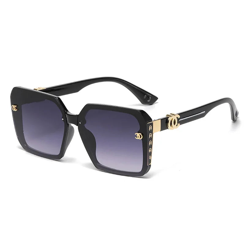 Women’s Classic Box Sunglasses – Grey Lens, TR+Metal Frame (Spring 2025)