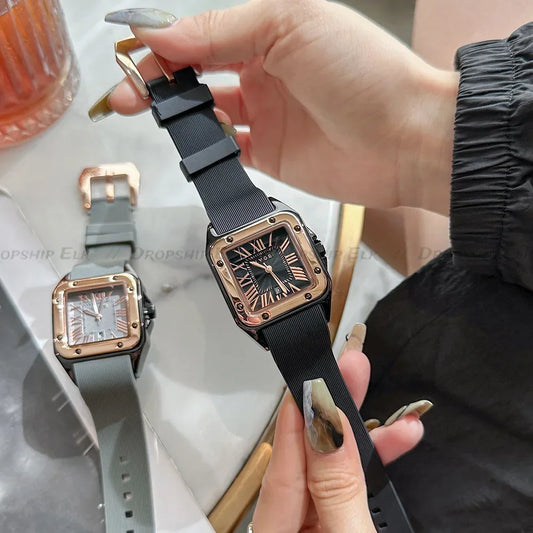 Square Vintage Roman Numeral Women’s Watch