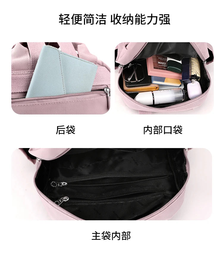 New Women's Fashion Backpack High Quality Large Capacity Women's Shoulder Bag Waterproof Multi Functional Handbag For Women