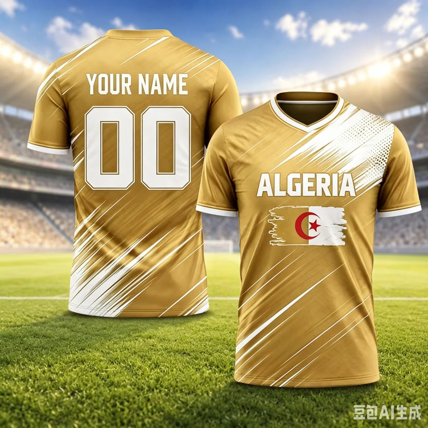 Algeria Football Jersey 2026 Fan Edition New Breathable Football Jersey Unisex Fan Gift Children's and Adult Training Clothing
