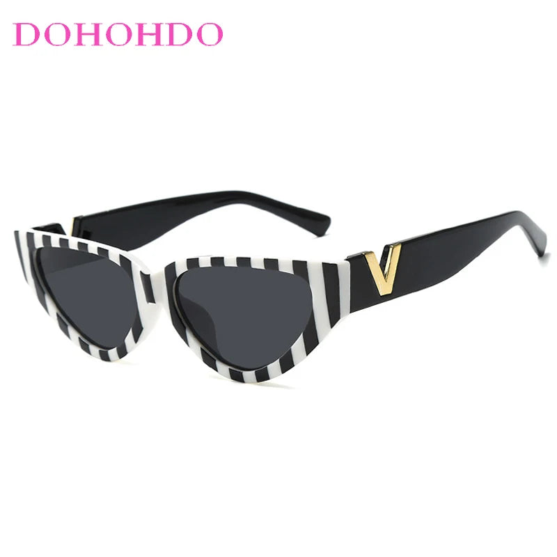 Vintage Small Cat Eye Sunglasses – Unisex Retro UV400 Shades