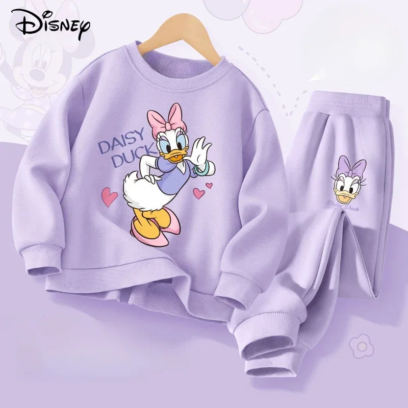 2025 Disney Spring Autumn Children's Clothing Sets Minnie Print Baby