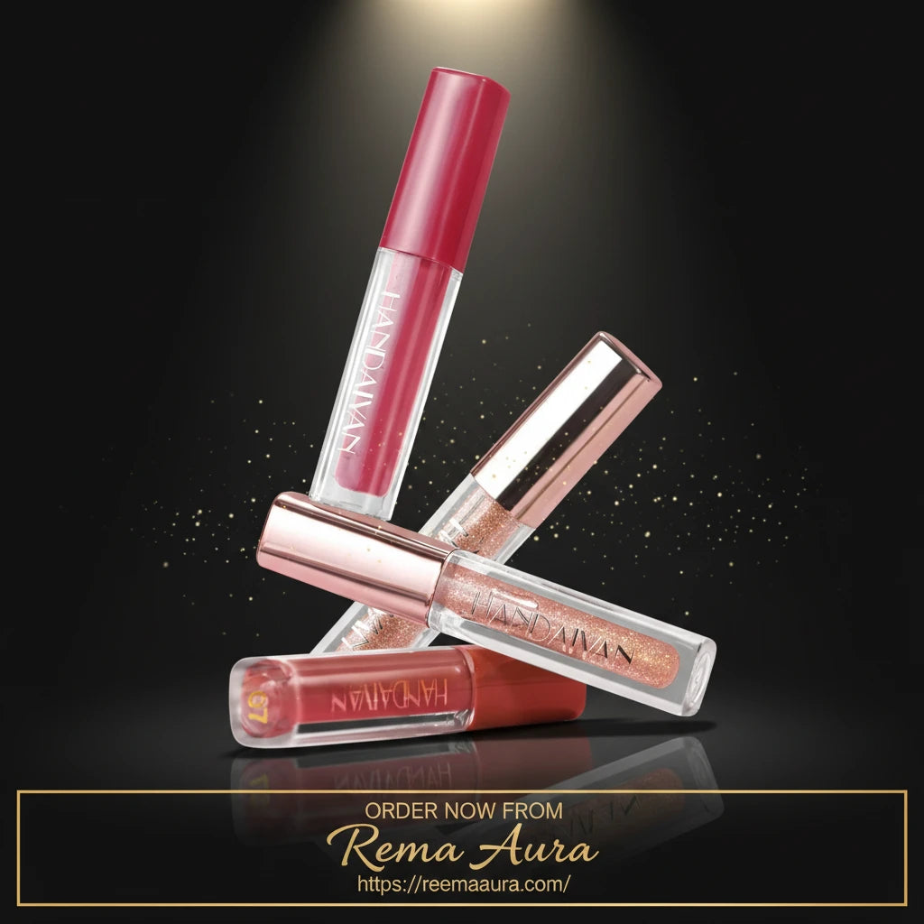4Pcs Non-Stick Cup Matte Finish Liquid Lipstick Kit Long-Lasting Waterproof Highly Pigmented Clear Lip Gloss Set for Gift Beauty