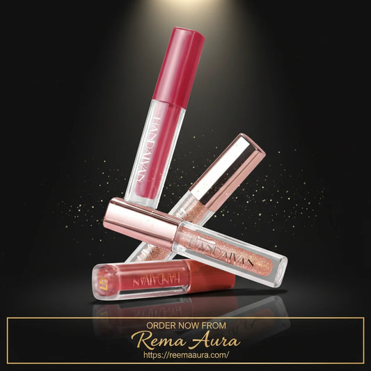 4Pcs Non-Stick Cup Matte Finish Liquid Lipstick Kit Long-Lasting Waterproof Highly Pigmented Clear Lip Gloss Set for Gift Beauty