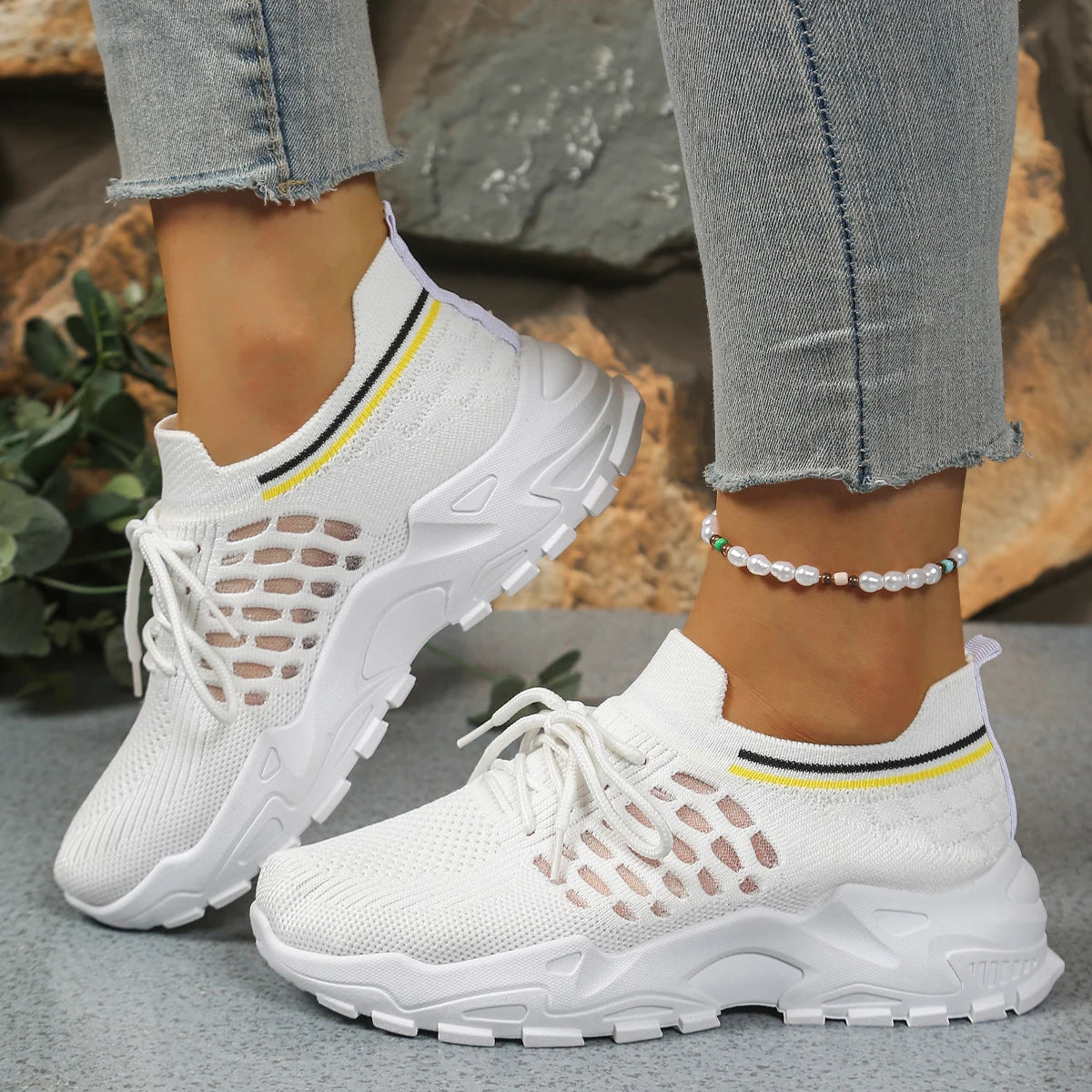 Woman shoes Leopard print sneakers lightweight and breathable women's casual sneakers sale shoes with free shipping