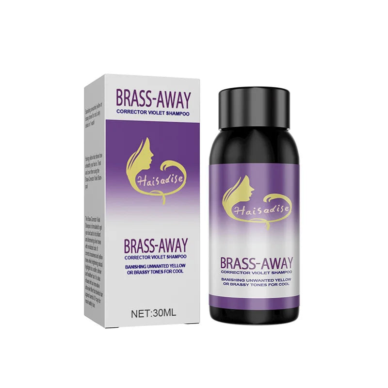 Gray Color Fixing Hair Mask Shampoo Cover Gray Hair Fade Yellow After Bleach Hair Shampoo Non-irritating Purple Shampoo Blonde