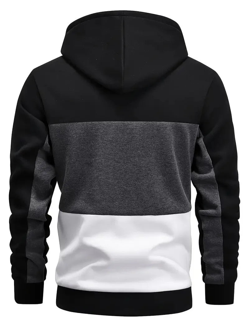 Men's Windproof Fashion Hooded Hoodie for Autumn and Winter a Must-have for Trendy Streets Casual Style Front Pocket Design