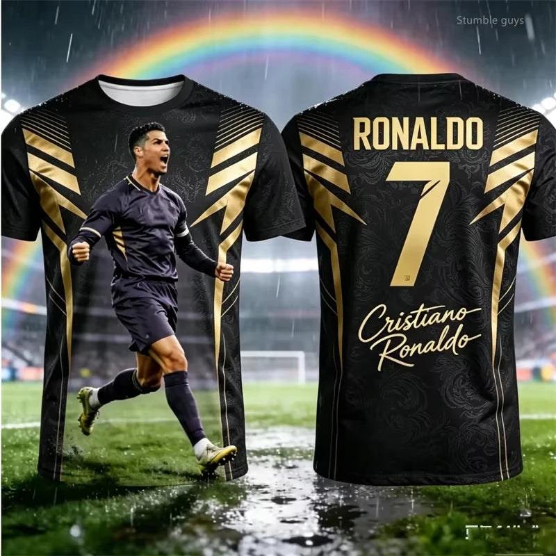 2026 Cristiano Ronaldo 7 Fan Edition Adults Kids Soccer Jersey Family Style Summer Breathable Comfortable Soccer Training Jersey