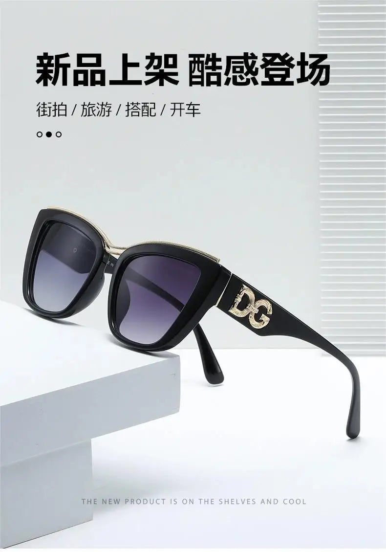 Large Frame Retro Women’s Sunglasses – European & American Style