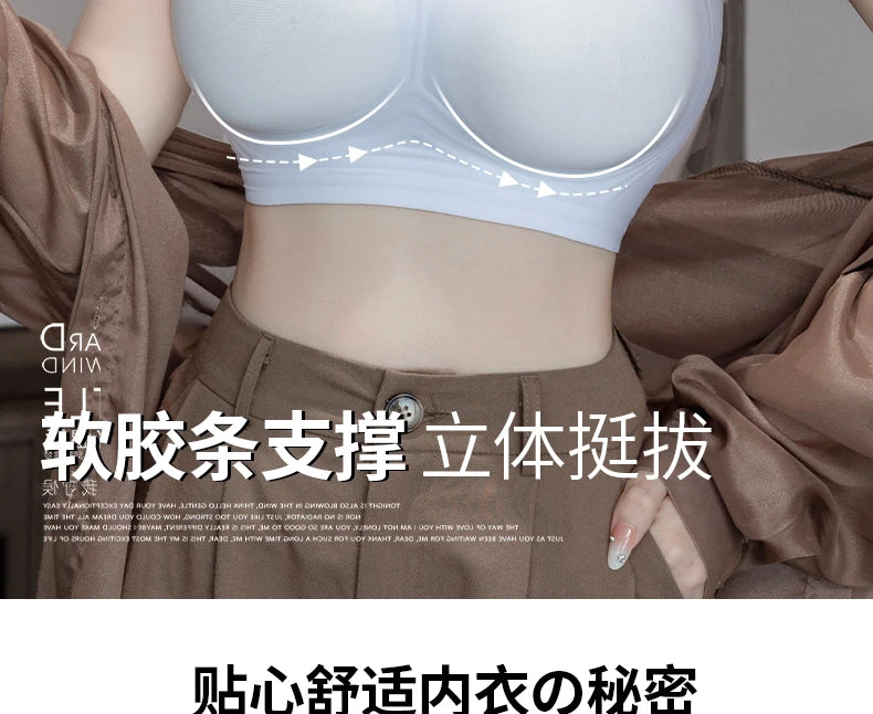 MOYISU Backless Halter Bra with Pads Cross Straps for Small Boobs, Volumizing Push Up Bralette, Strapless Plunge Dress Underwear