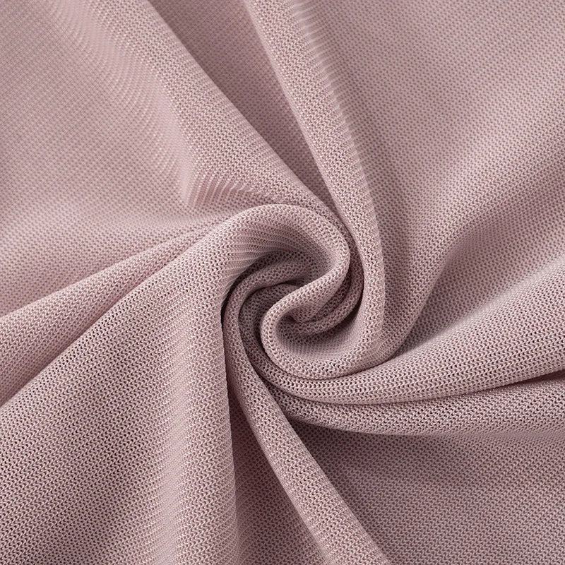 BKLD Solid Color 2026 New Women's Clothing Mesh Swinging Collar Long Sleeve Open Back A-line Short Dresses Party Clubwear