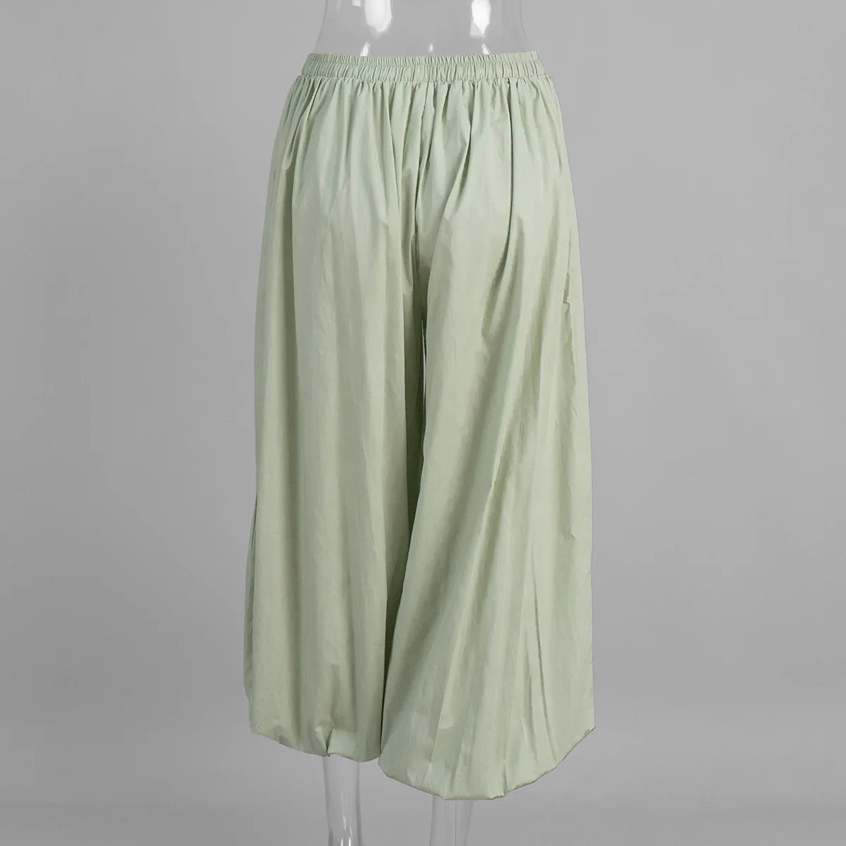 Y2k Fashion Pocket Bloomers Female Trousers Wide Leg Women Pants Pleated Loose High Waist Patchwork Bandage Streetwear