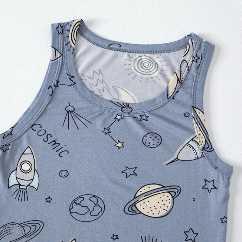 1/3/4 Pcs Children's Four Seasons Thin Solid Color Joker Vest Boy Loose And Comfortable Bottoming Shirt girl Sweet And Lovely  T