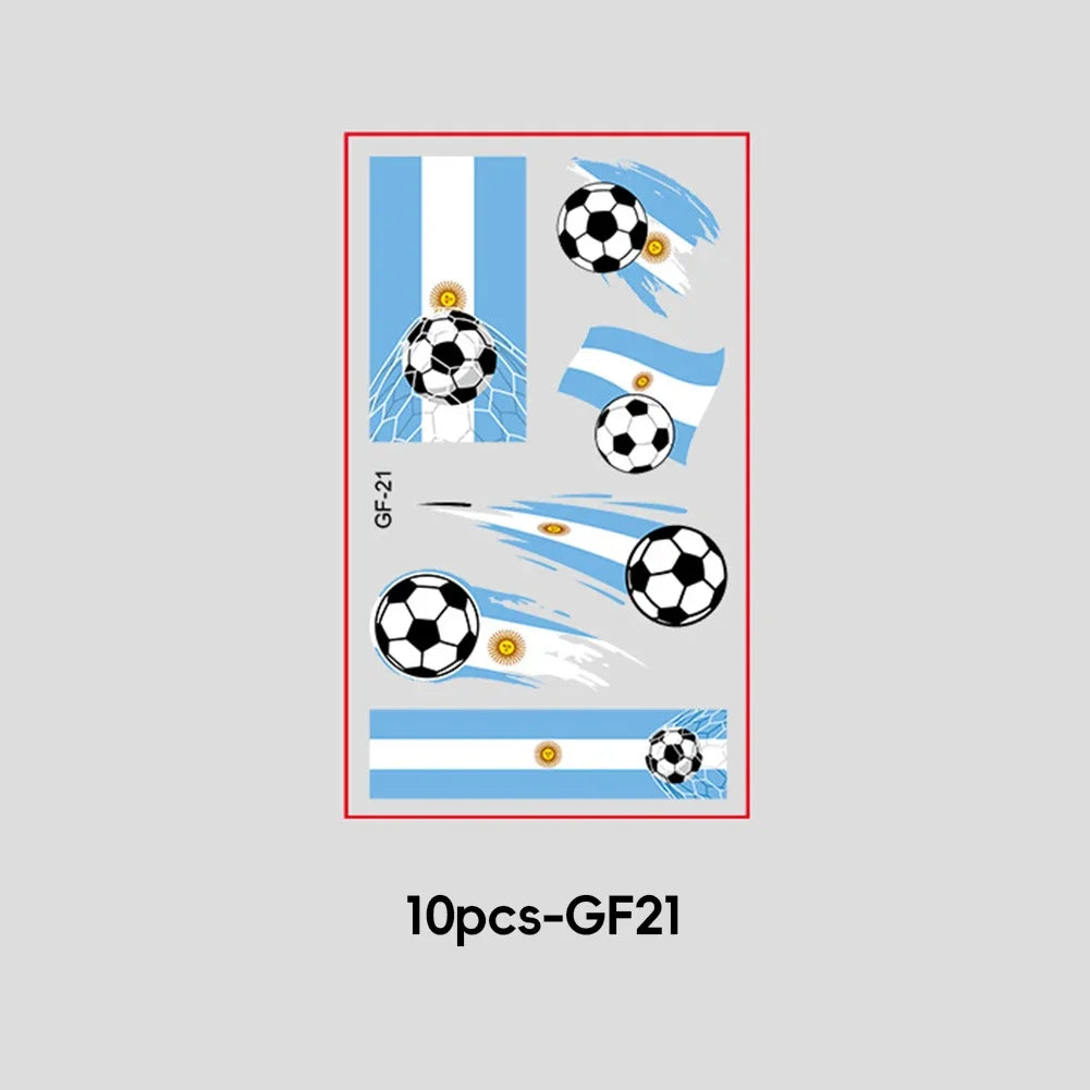 2026 Football Fan National Flag Face Stickers - ملصقات وجه بأعلام الدول لمشجعي كرة القدم 2026