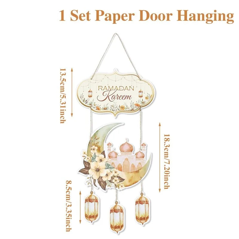 Ramadan Moon & Stars Door Hanging Decor