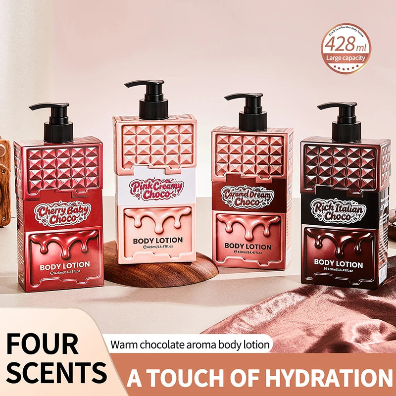 Cream Chocolate Fragrance Body Lotion Moisturize Smooth The Skin Non Greasy Long Lasting Fragrance Body Lotion Winter Body Care