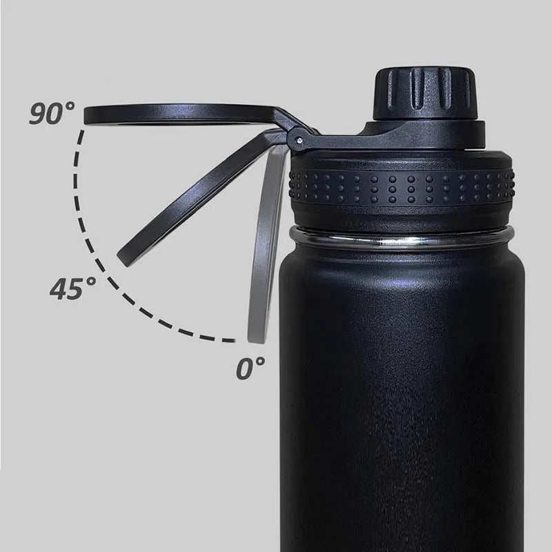 750ml Stainless Steel Vacuum Insulated Water Bottle with Magnetic Phone Holder