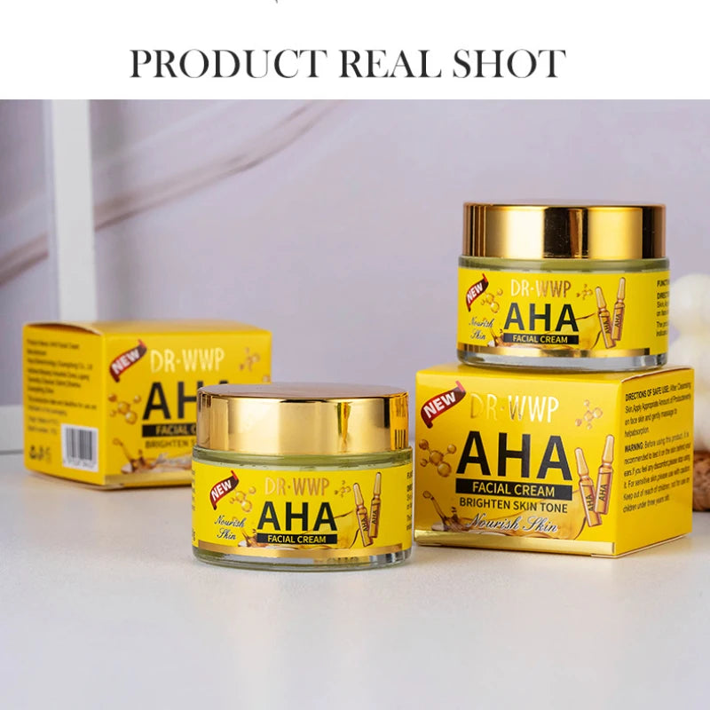 Revitalizing Facial Care Cream Lasting Moisturizing Face Cream Contain Aha Fruit Acids, Turmeric Hydration Firming Face Cream