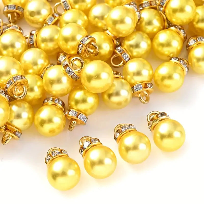 1/100pcs Imitation Pearl Pendants, Xmas Gift Accessotion Loose Beads, Craft Supplies for DIY Jewelry, Charms, and Decorations